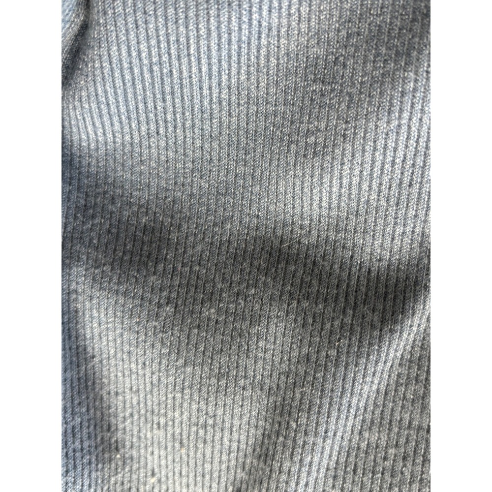 Dolan Left Coast Collection Blue Ribbed Knit‎ Top Patterned Balloon Sleeves - Picture 6 of 8